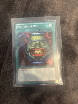 Yu-Gi-Oh! TCG Pot Of Greed 1st Edition Spell Card - Image 1