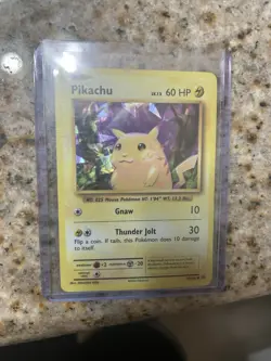 Pokemon TCG XY Evolutions Pikachu Card Cracked Ice Holo, #35/108 Below Mint - Image 1