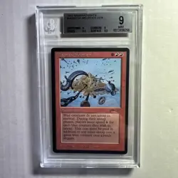 MTG Arabian Nights Magnetic Mountain BGS 9 Quad++ Mint (x2 9.5 subs) 1993 - Image 1