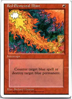 Red Elemental Blast C Fourth Edition NM - Image 1