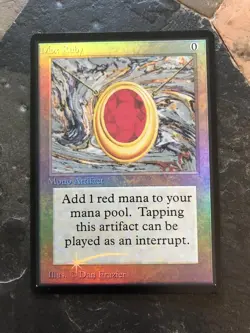 MTG - Mox Ruby - Foil - Unlimited - Beta - Commander - EDH - Legacy - ALT - NM - Image 1