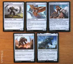 Set of 5 Dominaria Artifact Creatures *NM* (MTG Magic EDH) Jhoira's Familiar - Image 1