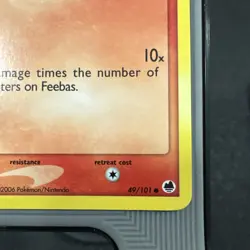 Feebas (EX - Dragon Frontiers Stamp) Reverse Foil Pokemon #49 2006 - Image 4