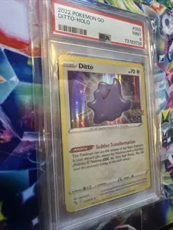 Pokemon TCG Ditto Holo Rare Card 2022 Pokemon Go #053/078 PSA 9 MINT rare - Image 3