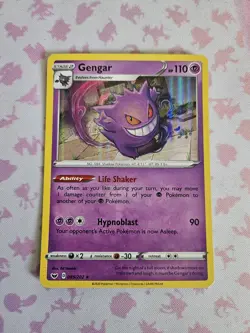 Pokemon Gengar TCG Holo Rare Card 085/202 Sword & Shield - Image 1