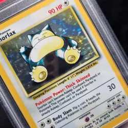 Pokemon Snorlax PSA 8 No Symbol Jungle Holo English TCG 1999 #11 - Image 3