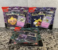 Pokemon Paldean Fates Tech Sticker Collection Maschiff Greavard Fidough Sealed - Image 1