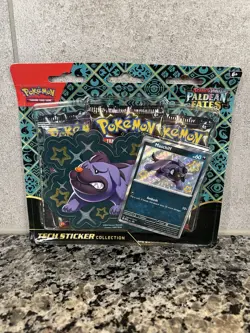 Pokemon Paldean Fates Tech Sticker Collection Maschiff Greavard Fidough Sealed - Image 4