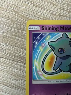 Shining Mew Holographic Holo 2017 Sun & Moon #40/73 - OFF CENTERED - Image 3