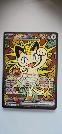 Meowth ex 121/088 ENGLISH Special Illustration Rare - Perfect Order SIR Pokemon - Image 1