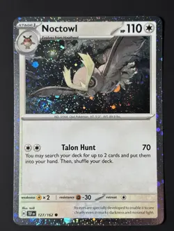 2x Swirl 🌀 127/162 Noctowl Temporal Forces - Cosmos Holo Pokemon TCG LP+ - Image 3