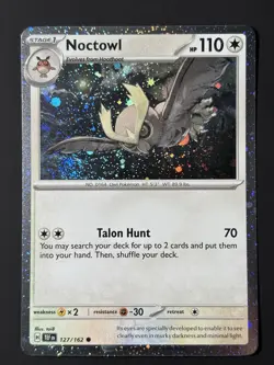 2x Swirl 🌀 127/162 Noctowl Temporal Forces - Cosmos Holo Pokemon TCG LP+ - Image 4