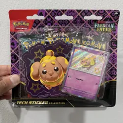 3x Pokemon TCG Scarlet & Violet Paldean Fates Tech Sticker Collection - Sealed - Image 3