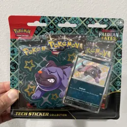 3x Pokemon TCG Scarlet & Violet Paldean Fates Tech Sticker Collection - Sealed - Image 4