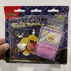 3x Pokemon TCG Scarlet & Violet Paldean Fates Tech Sticker Collection - Sealed - Image 5