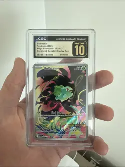 Pokemon Bulbasaur Mega Evolution Enhanced Bx. Topper #133 CGC 10 Pristine - Image 1