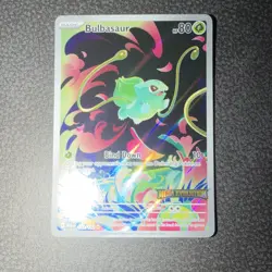 Pokemon Bulbasaur Mega Evolution Stamped 133/132 Holo Illustration Rare 80HP - Image 1