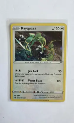 Pokemon Rayquaza SWSH029 Sword & Shield Cosmos Holo Black Star Promo NM - Image 1