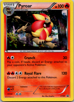Pyroar XY26 - XY Promos Pokemon TCG Holo Rare Promo Near Mint - Image 1
