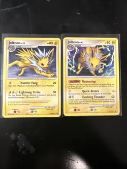 Pokemon TCG Jolteon 26/111 Rising Rivals and 23/100 Majestic Dawn NM Lot - Image 1