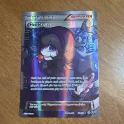 Pokemon Hex Maniac FULL ART Trainer Supporter Holo Promo 75A/098 2017 - Image 1
