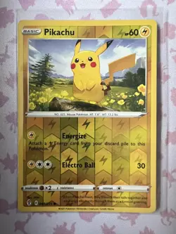 Pokemon TCG Pikachu Evolving Skies 049/203 Reverse Holo Common - Image 1