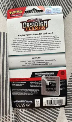 Pokemon Scarlet & Violet Obsidian Flames Single Pack Blister - Pawmi - Image 2