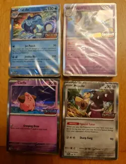 Pokemon OBSIDIAN FLAMES Build & Battle Promos Complete Set 4 New Sealed Unopened - Image 1