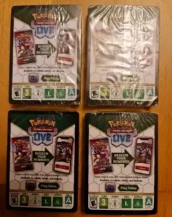 Pokemon OBSIDIAN FLAMES Build & Battle Promos Complete Set 4 New Sealed Unopened - Image 2