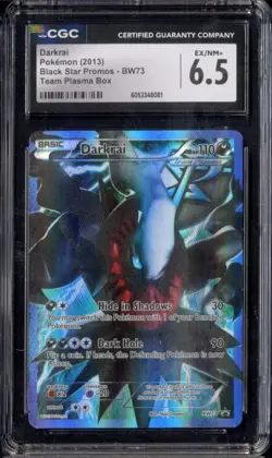 2013 Pokemon Team Plasma Box Darkrai Black Star Promos BW73 CGC 6.5 EX/NM+ - Image 1