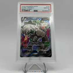 PSA 10 GEM MINT Rillaboom V SV105/SV122 Shining Fates Shiny Vault Holo Pokemon - Image 2