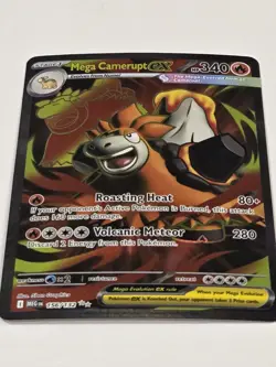 Mega Camerupt ex 156/132 Mega Evolution Full Art Pokemon TCG NM Holo 😱 - Image 2