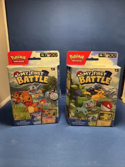 Pokemon My First Battle Decks Pikachu Bulbasaur Squirtle Charmander Set of 2 New - Image 1
