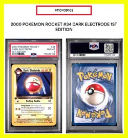 2000 Pokemon (1st Edition) PSA 8 Team Rocket Dark Electrode 34/82 Toys ‘R’ Us 😊 - Image 1