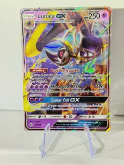 Lunala GX 66/149 Holo Ultra Rare Pokemon Sun & Moon Base Set English Near Mint - Image 1