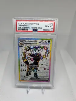 2025 POKEMON SVP EN-SV BLACK STAR PROMO #176 UMBREON EX PSA 10 - Image 1