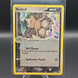 Pokemon TCG Nuzleaf 39/100 EX Crystal Guardians Stage 1 80HP Uncommon Regular - Image 1