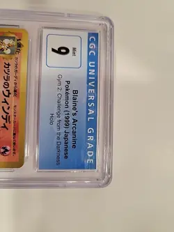 1999 Pokemon Japanese Gym 2 Blaine's Arcanine Holo Cgc 9 - Image 4