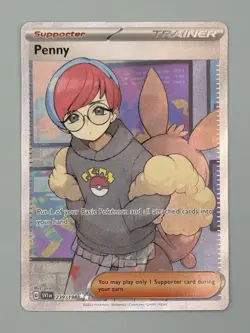 Pokemon TCG Penny Full Art Holo Trainer 239/198 SV1 - Image 1