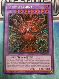 Yugioh - Saint Azamina SUDA-EN036 Secret Rare 1st Edition - Image 1