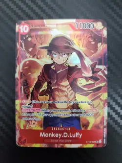 2024 One Piece Treasure Booster Monkey D Luffy Super Rare Promo #ST10-006 - Image 1