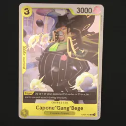 Capone"Gang"Bege Kingdoms of Intrigue One Piece OP04-100 R FOIL NM - Image 1