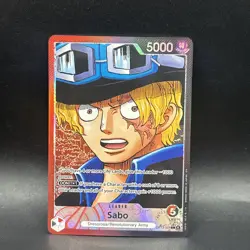 Sabo OP13-004 Alt Art Leader Carrying On His Will One Piece TCG English - Image 1