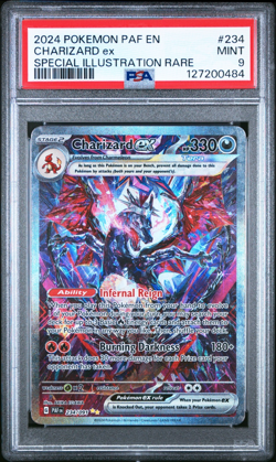 Pokemon TCG Charizard EX Paldean Fates Sir 234/091 PSA Mint 9 Graded card 234 - Image 1