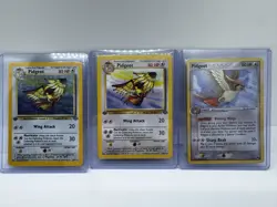 3 Card Pidgeot Collection 8/64 Jungle 1st Edition Holo Rare Pokemon TCG Cards - Image 1