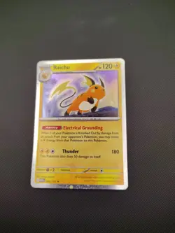 Raichu (Cosmos Holo) 026/165 Miscellaneous Cards & Products Holo Fat Swirl!!! - Image 2
