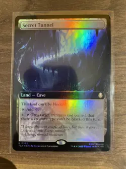 Secret Tunnel (Extended Art) #392 (Foil) (NM) TLA Magic MTG FOIL - Image 1