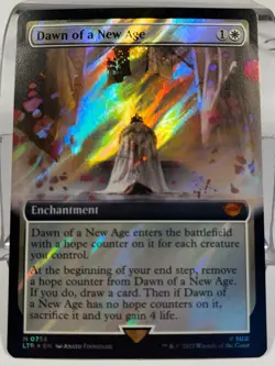 MTG Dawn of a New Age (Extended Art) (Surge Foil), Lord of the Rings (LTR) NM - Image 1