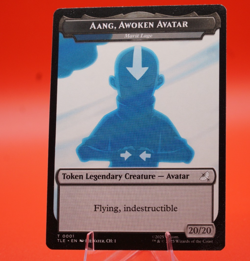 Aang, Awoken Avatar TLE Token #01 / Treasure Token TLA Token #22 | 2-Sided | MTG - Image 1