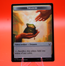 Aang, Awoken Avatar TLE Token #01 / Treasure Token TLA Token #22 | 2-Sided | MTG - Image 2